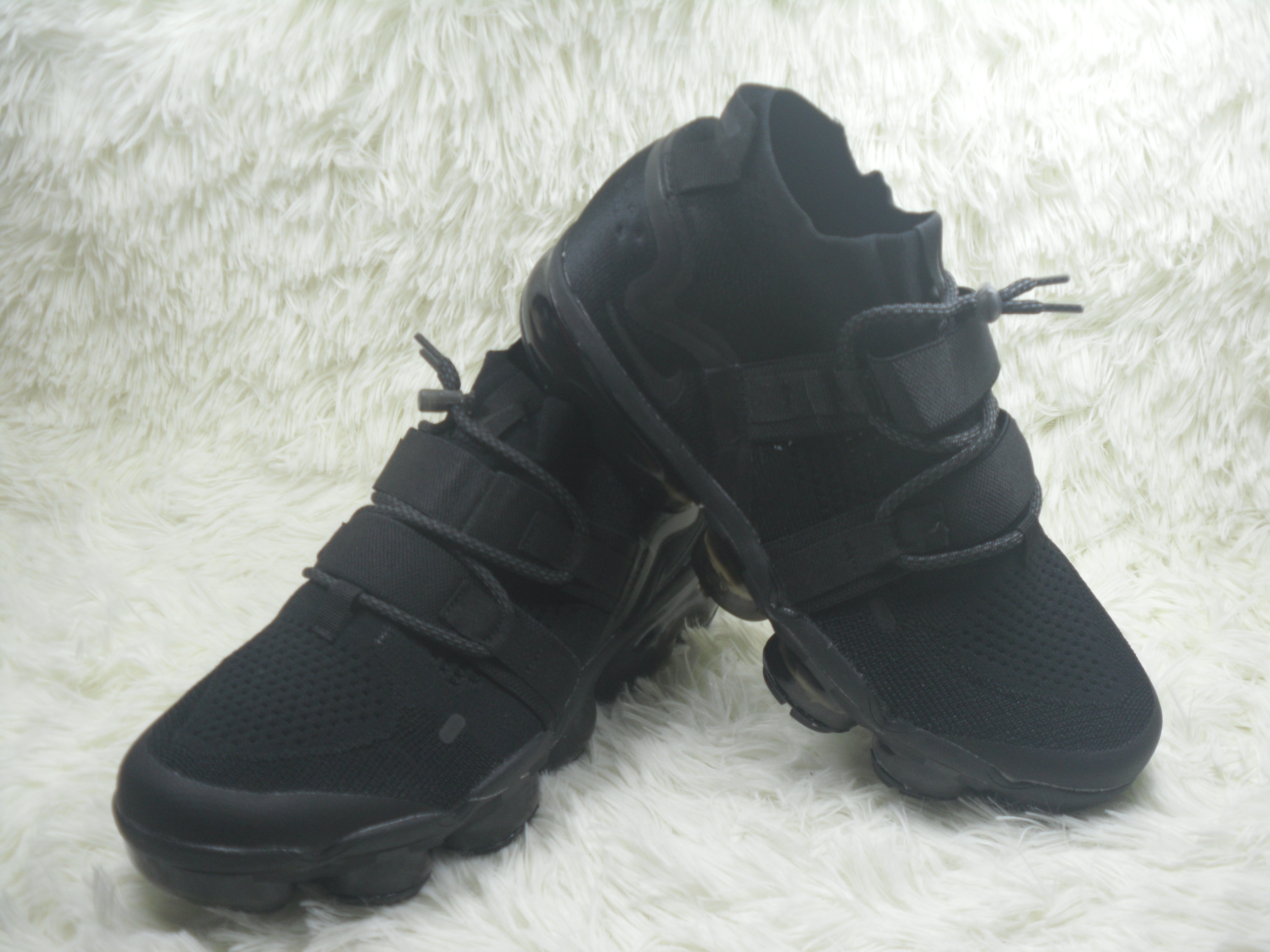 Men Nike Air VaporMax FK Utility All Black Running Shoes